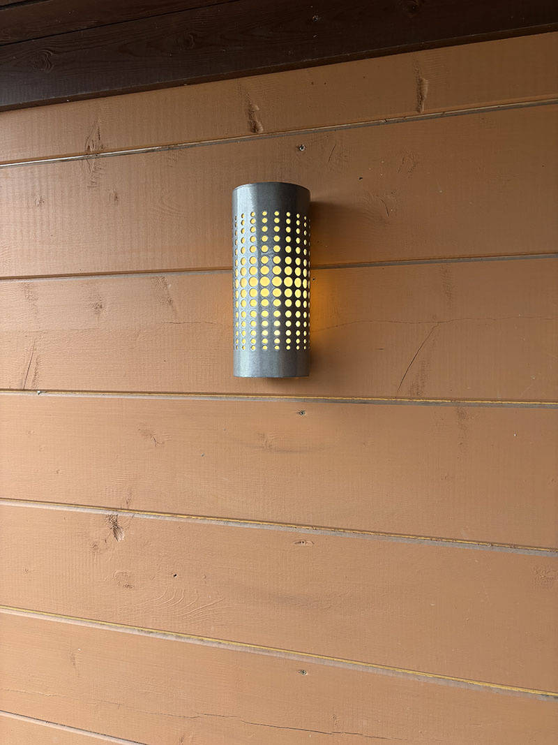 Светильник от Casadelavida Pequeños puntos, Серебристый, Круглый, Уличный, Длина 250мм