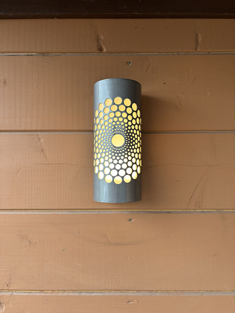 Светильник от Casadelavida Patrón, Серебристый, Круглый, Уличный, Длина 250мм