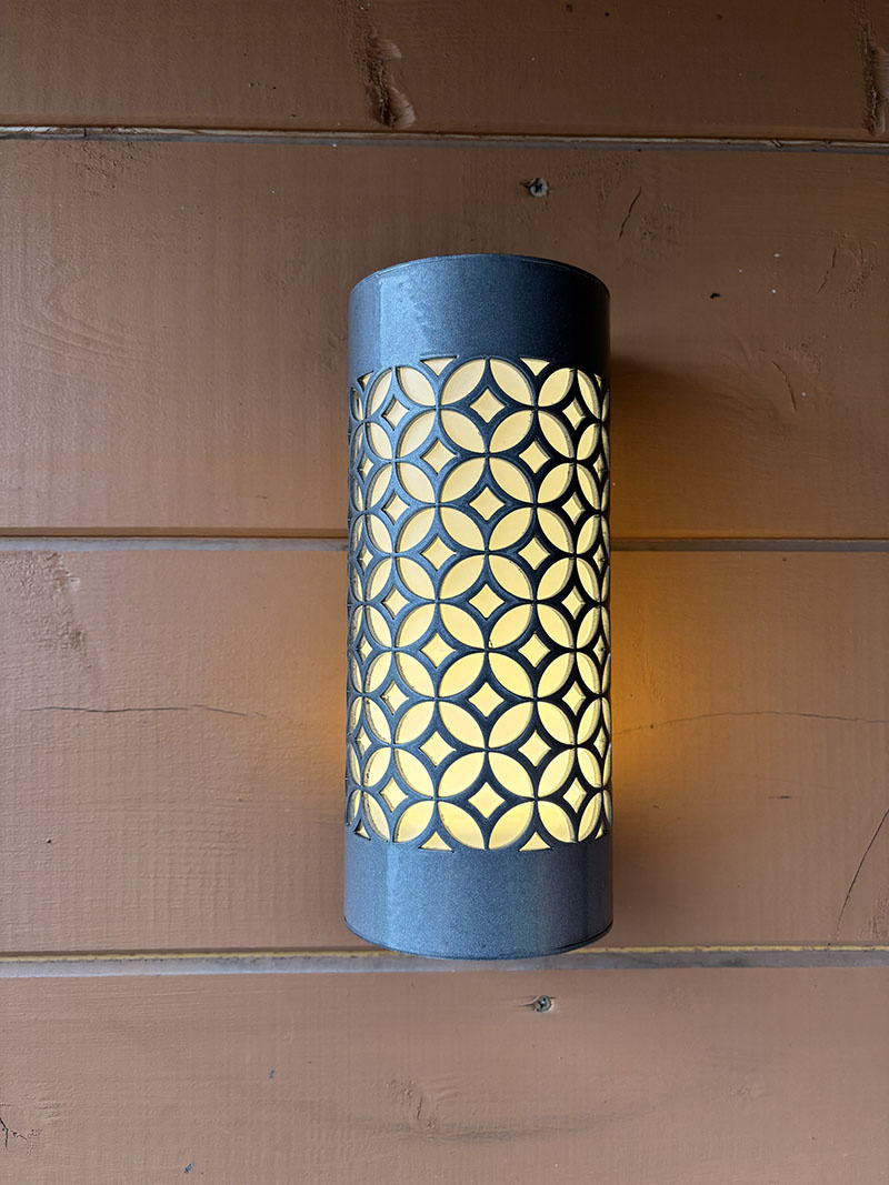 Светильник от Casadelavida Agata, Серебристый, Круглый, Уличный, Длина 250мм