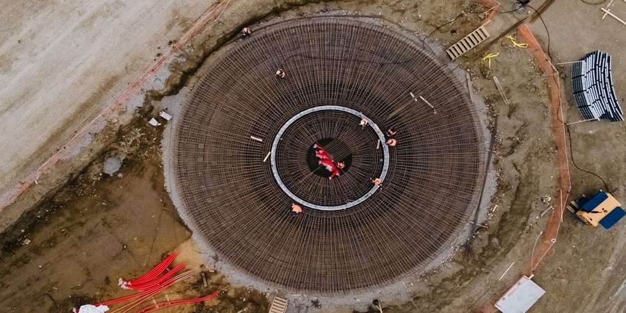 © Госкорпорация "Росатом" / rosatom.ru (Строительство Новолакской ВЭС в Дагестане мощностью 300 МВт, 2024 г. Запуск намечен на 2026 г.)