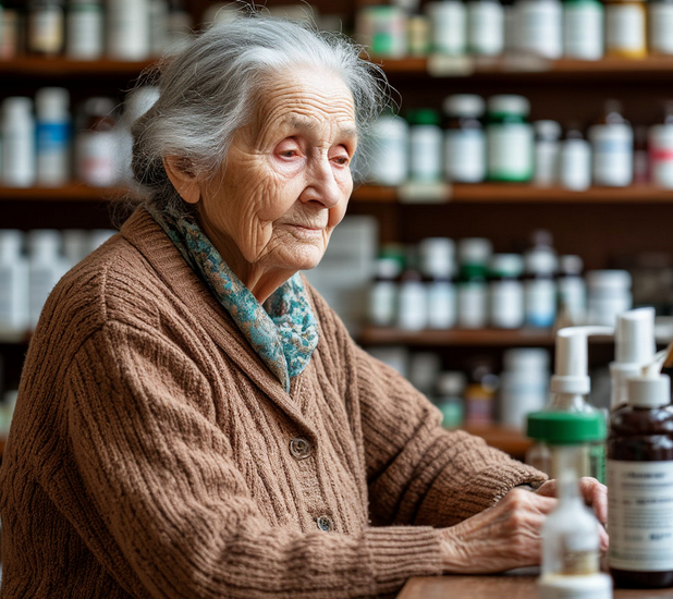 Старушка в аптеке