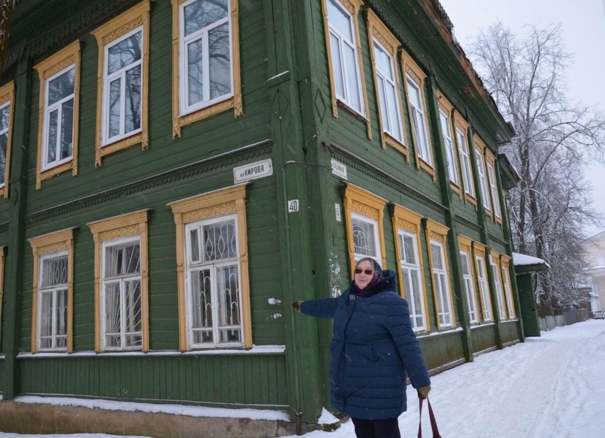 Дом в городе Данилове, ул. Кирова (Преображенская), дом 40. Здесь родился А. Смирнов (фото из общедоступных источников)