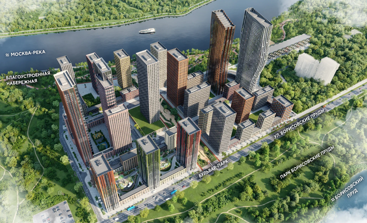 Wave от ЛСР: современная архитектура и виды на Борисовские пруды