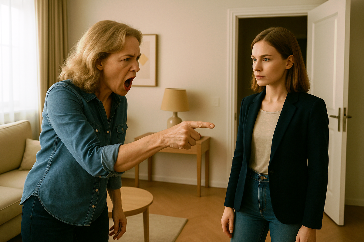 Ты мне не дочь, а позор! — сказала мать. Через час я выставила её из своей квартиры