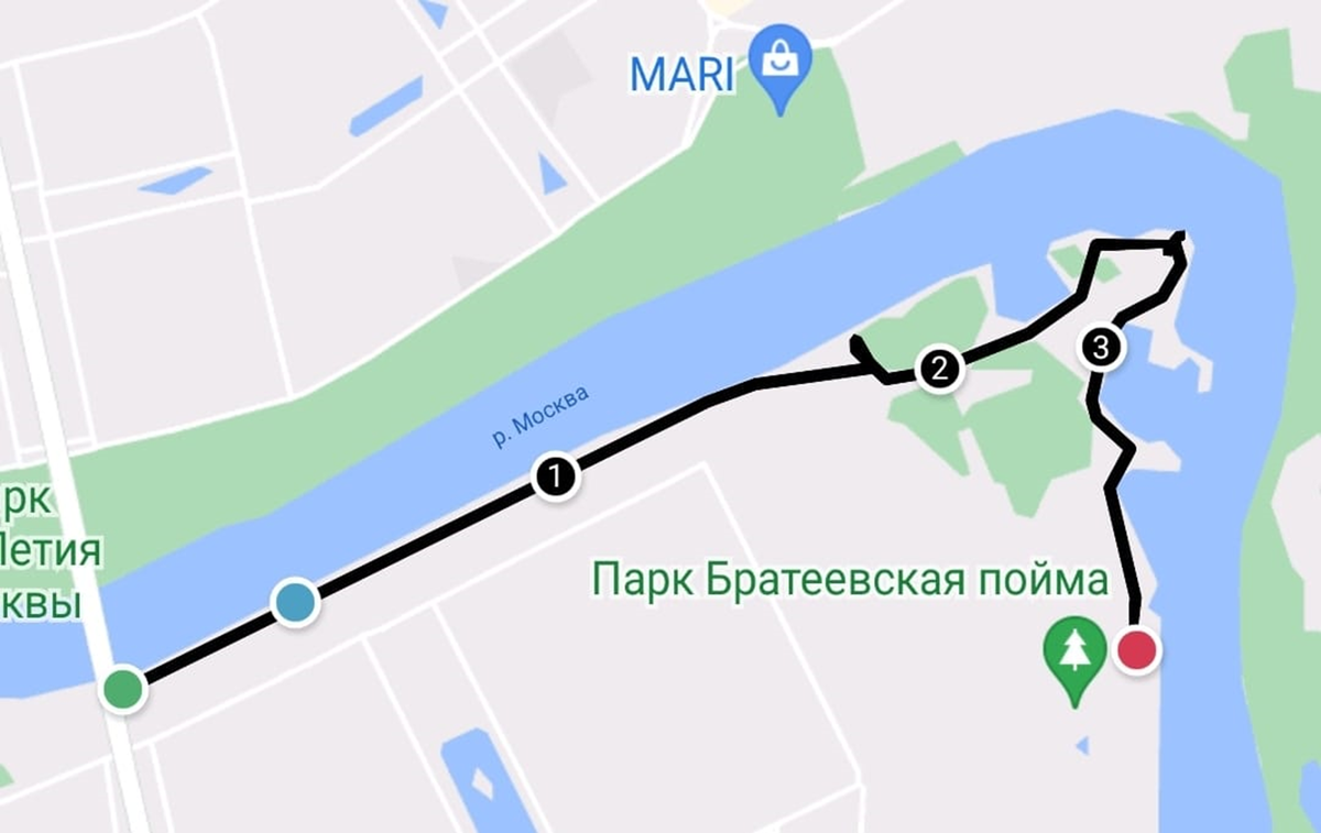 Примерная схема трассы