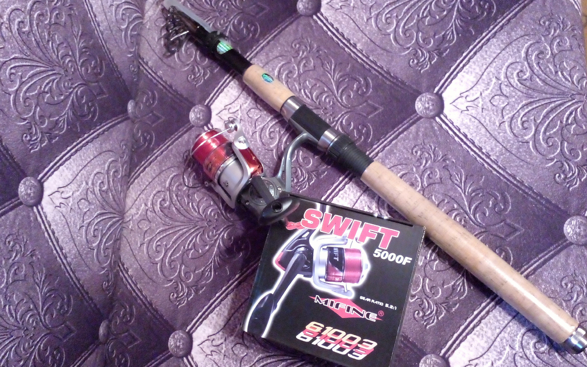 Вот моя новая удочка для рыбалки!