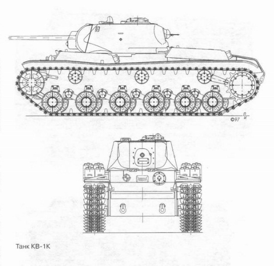 Схема КВ-1К. Источник: https://bronetechnikamira.ru/istorija-sozdanija/semeystvo-kv-rodstvenniki-ne-stavshie-seriynyimi-chast-1-tank-kv-1k