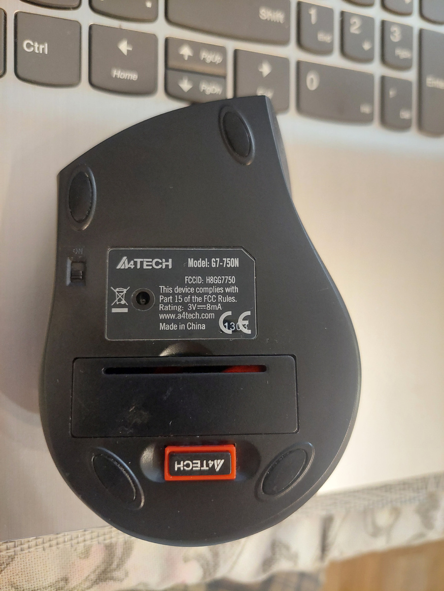 A4Tech G7-750w - эргономическая мышка под разгрузку запястья 