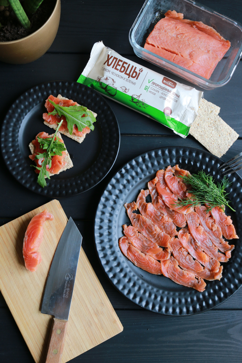 Эти тончкие кусочки рыбки, мммм!