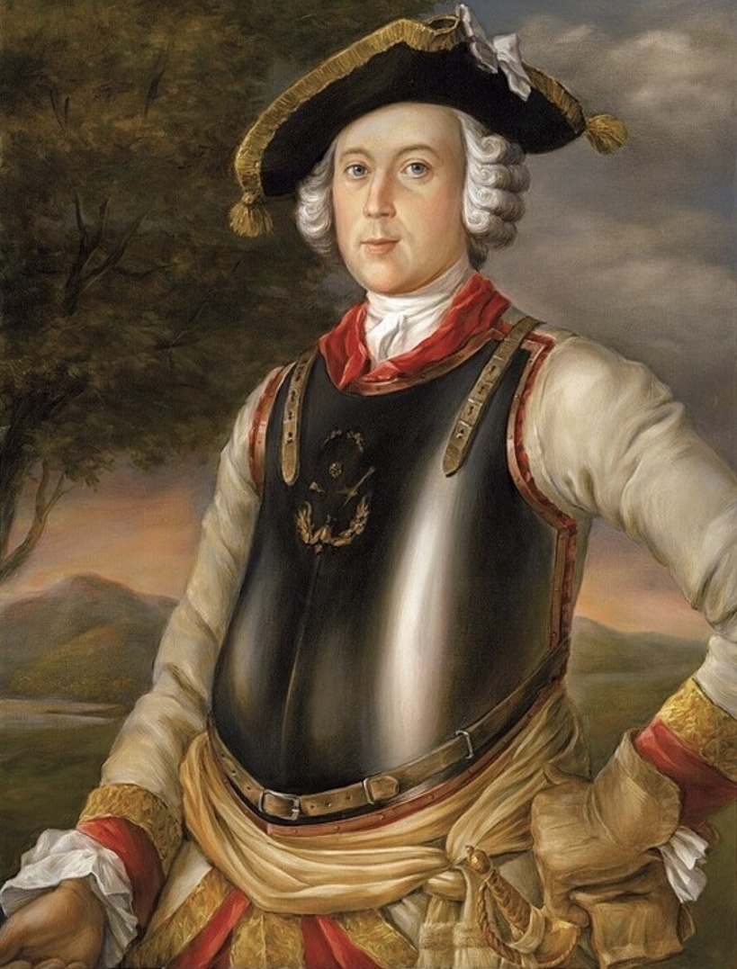 Карл Фридрих Иероним фон Мюнхгаузен в мундире кирасира, 1752 г.