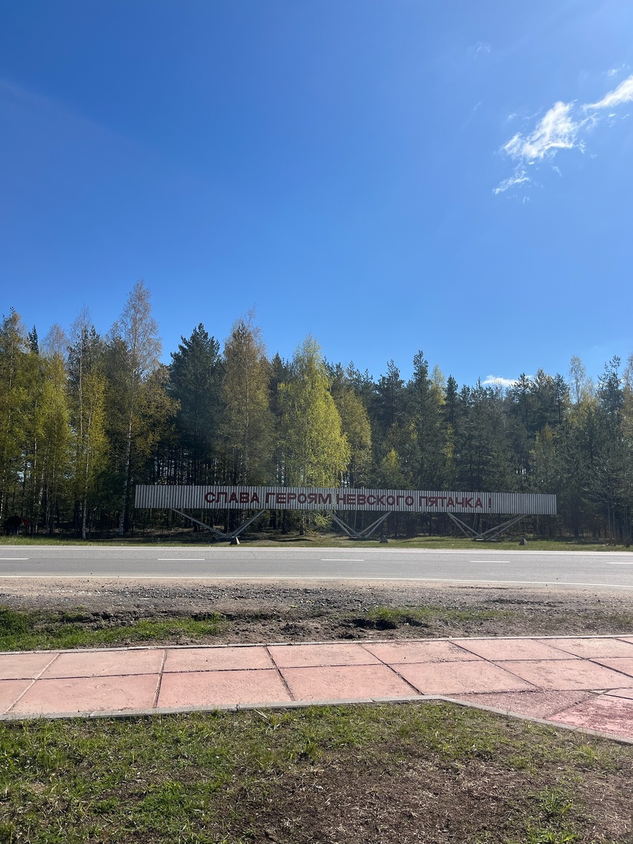 Часть мемориального комплекса "Невский пятачок". Фото автора.