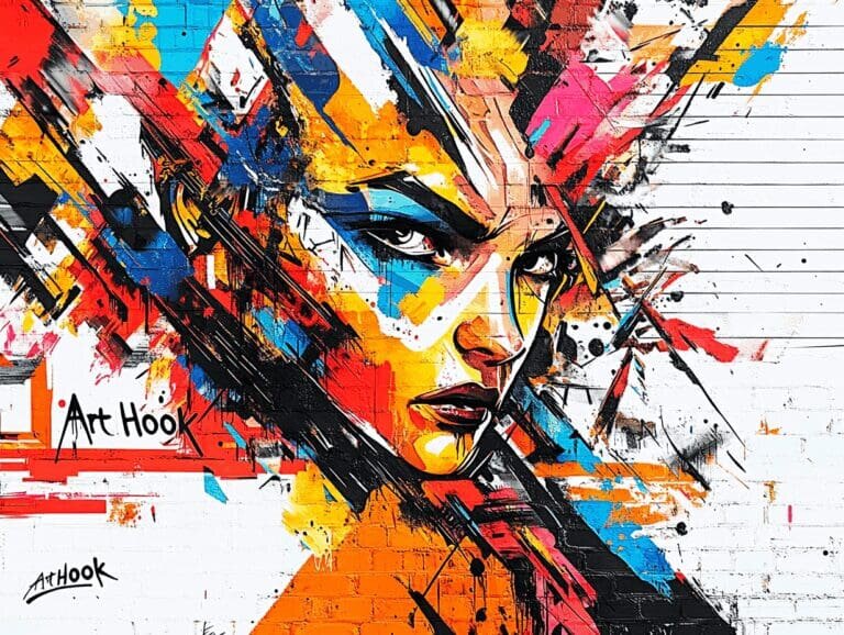    Яркий рисунок на стене: как преобразить пространство и выразить свою индивидуальность через искусство настенной росписи Art-Hook.Ru