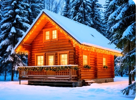 Дом в лесу.