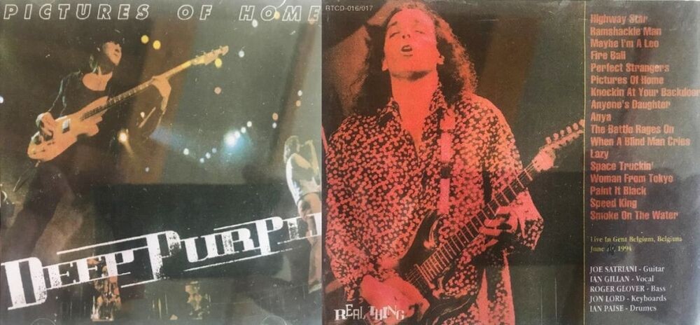 "Пиратский" концертый альбом Deep Purple "Picture Of Home" с Джо Сатриани, запись 18 июня 1994 года, Бельгия, город Гент