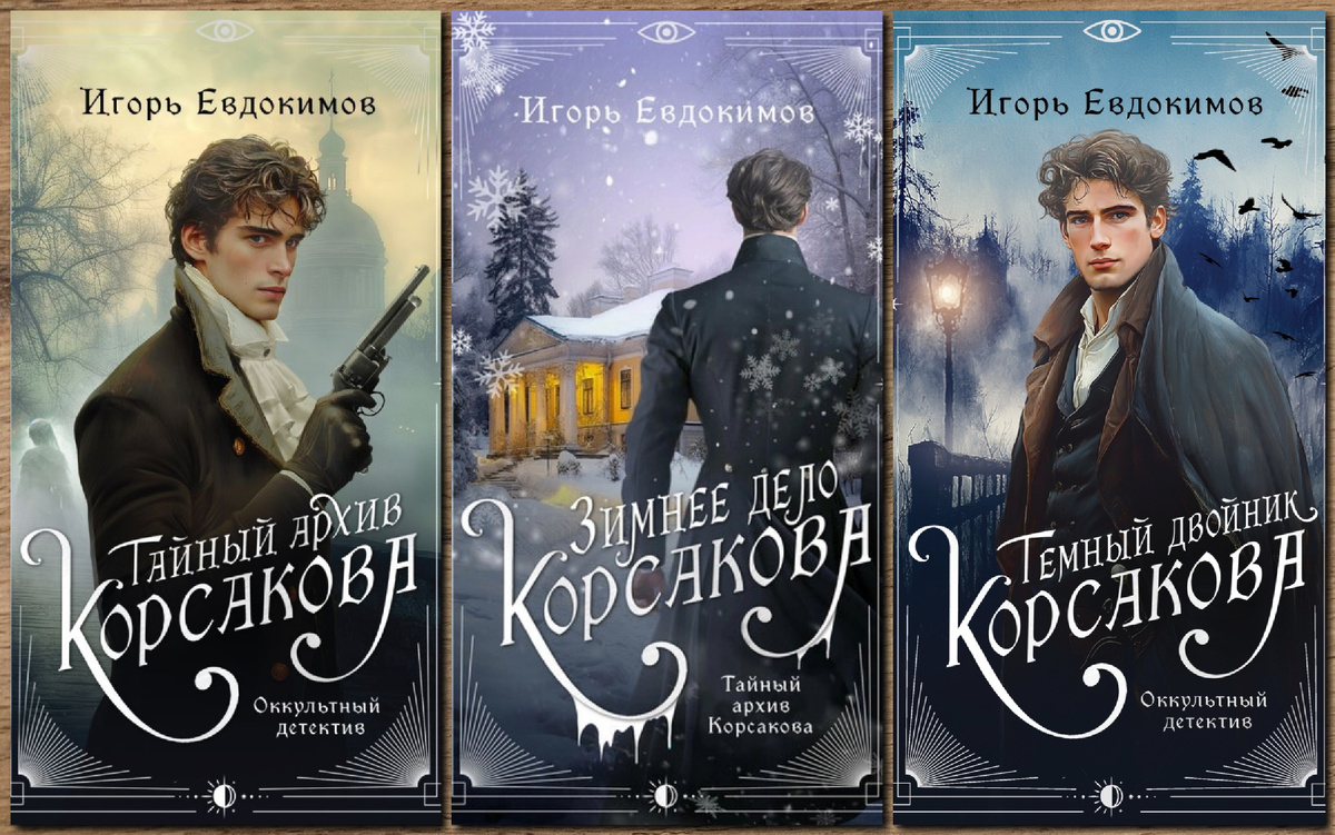 Оформление мне очень нравится, но на первой и третьей обложке я всё же вижу разных мужчин.