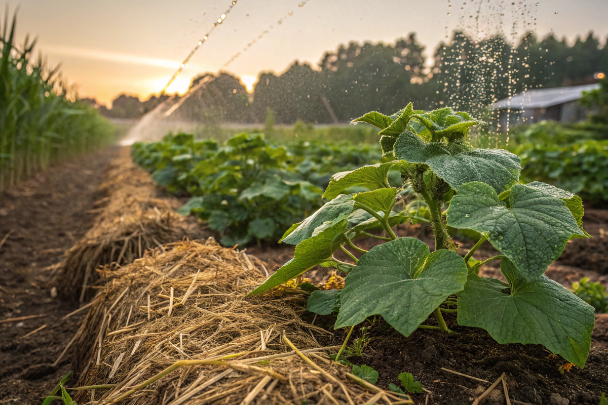 В жаркую погоду огурцы требуют ежедневного полива - особенно во время плодоношения.