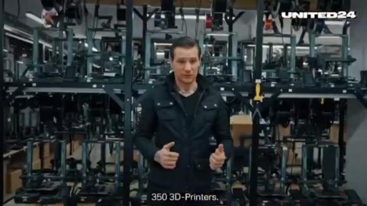 Производство дронов для ВСУ. Скрин видео united24.