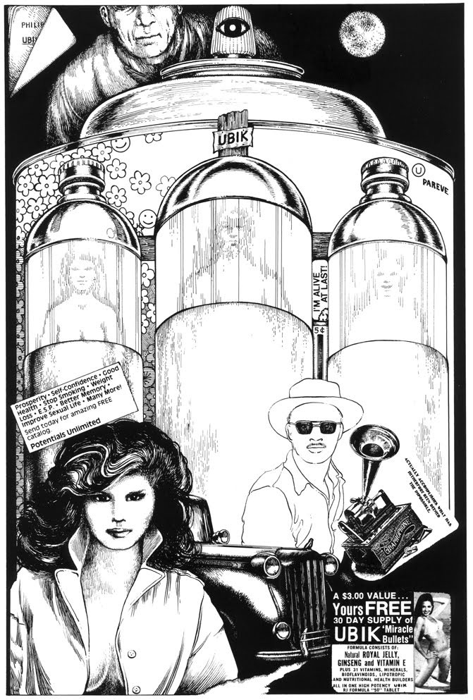 Убик повествует о фантастическом бизнесе. 