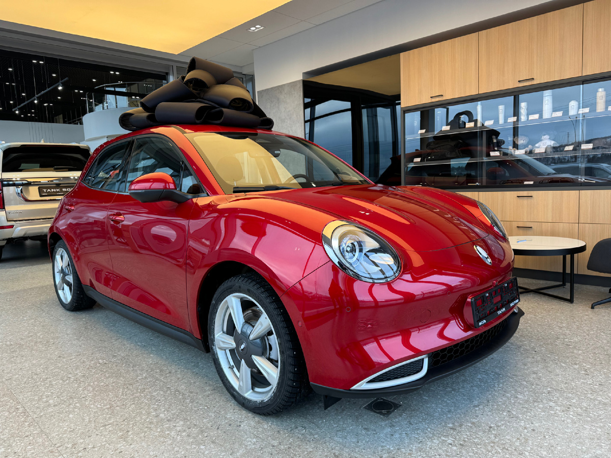 28 февраля 2025. День выдачи ORA 03 в г. Мурманск. В течение недели электромобиль встанет на автовоз и поедет в Санкт-Петербург.