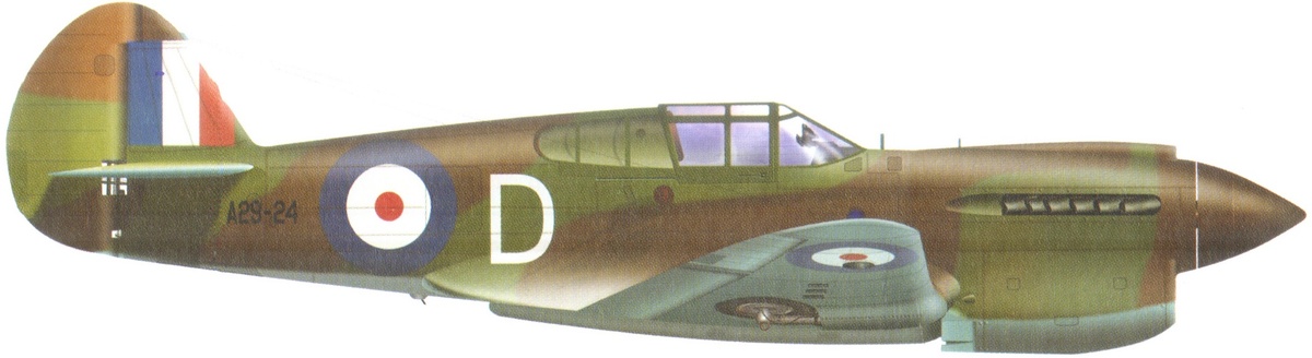 Kittyhawk A29-24 D, на котором  Jackson полетел на разведку и на котором он был сбит.