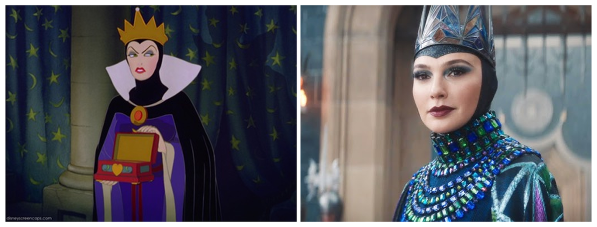 У Галь Гадот слишком мягкая внешность: выразительные, но добрые глаза, округлые черты лица, мягкие изгибы бровей. В её злость просто не верится. Она выглядит не как злодейка, а максимум как мачеха, которая просто сейчас попсихует и успокоится.