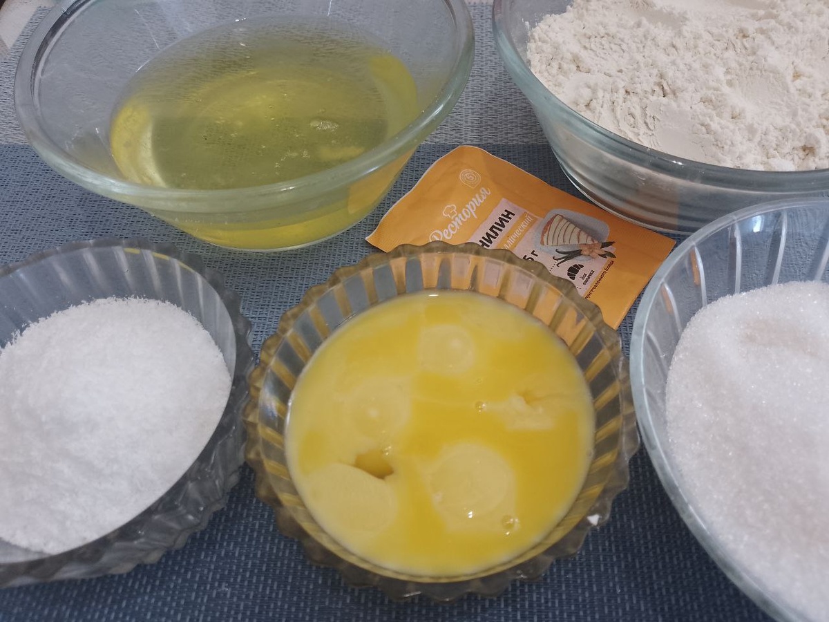 Ингредиенты для приготовления кексов