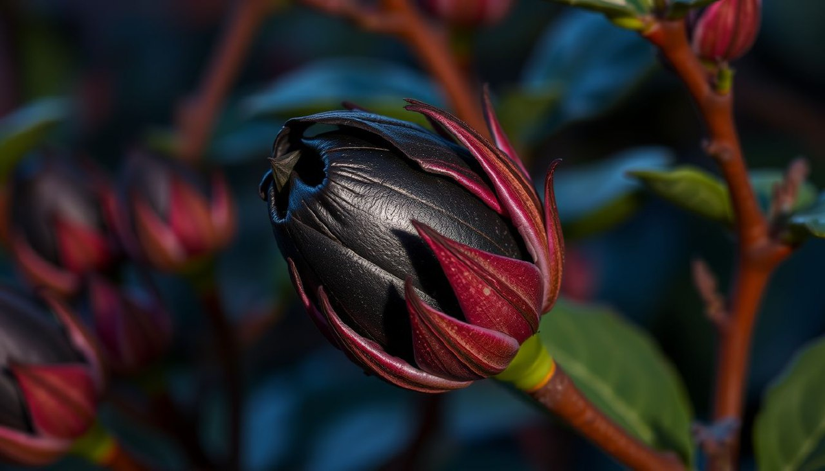 черный цветок