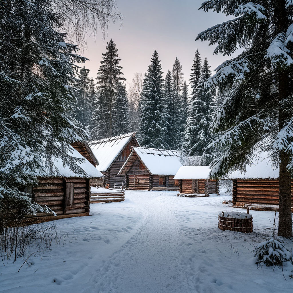 В деревне (изображение сгенерировано нейросетью)