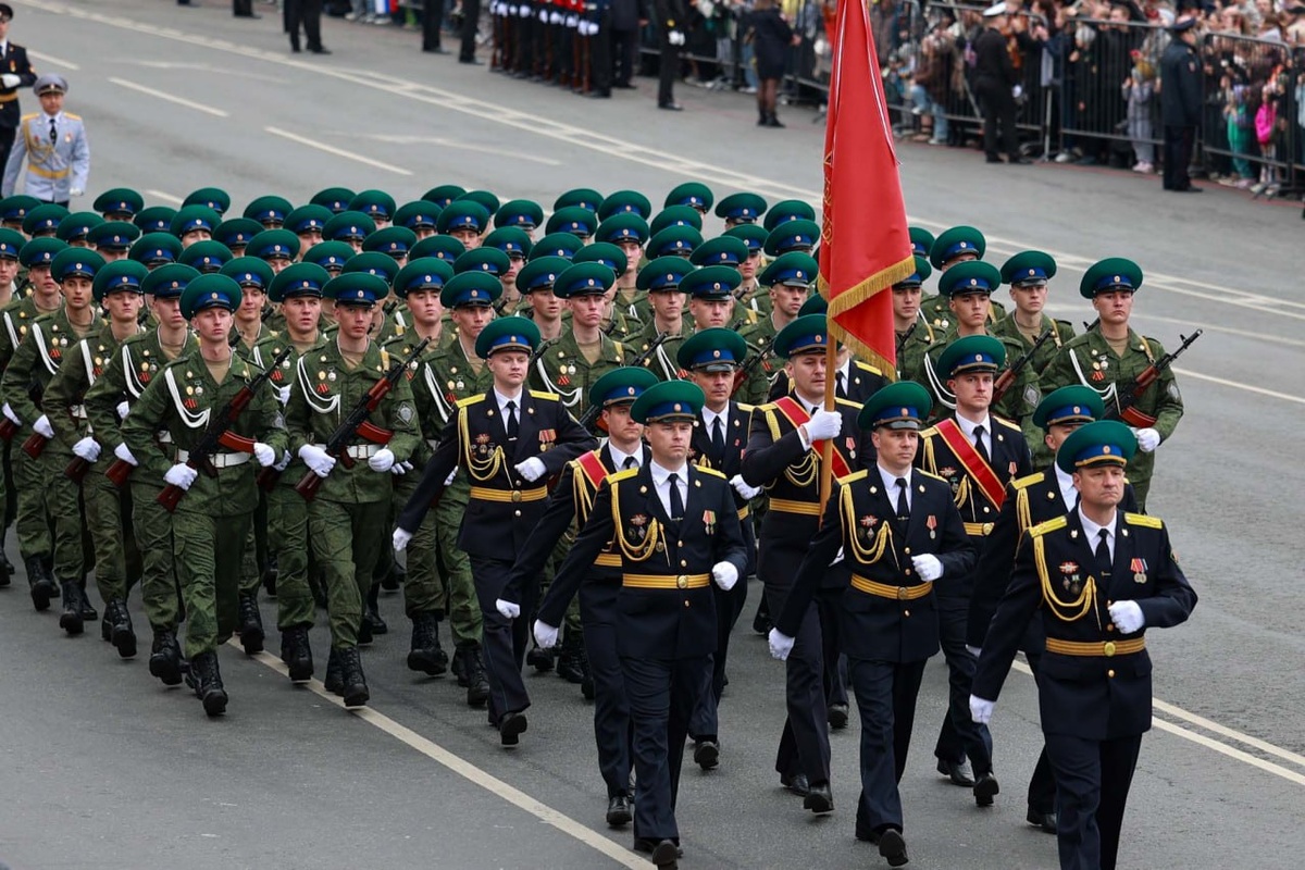 На Дальнем Востоке прошли первые парады в 2025 году.  Фото: Фото: Пресс-служба правительства Приморского края