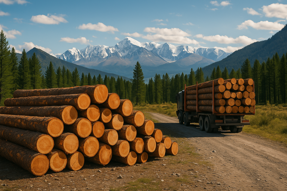 Доставка леса кругляком в Республике Алтай