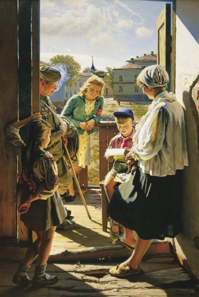 Лактионов А. И.
«Письмо с фронта»
Онлайн-коллекция Русского виртуального музея https://clck.ru/3LurMF 