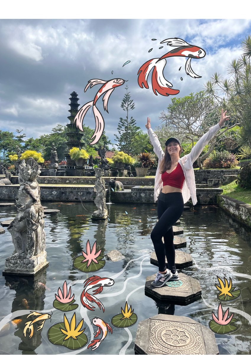 Мое фото с иллюстрациями с Бали