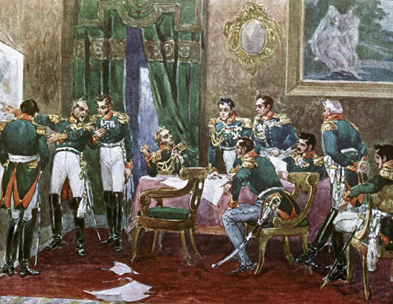 Репродукция иллюстрации Александра Апсита к роману Льва Толстого