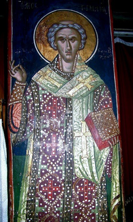 Святитель Герман Константинопольский. 16 в. Монастырь Варлаама. Метеоры. Греция.