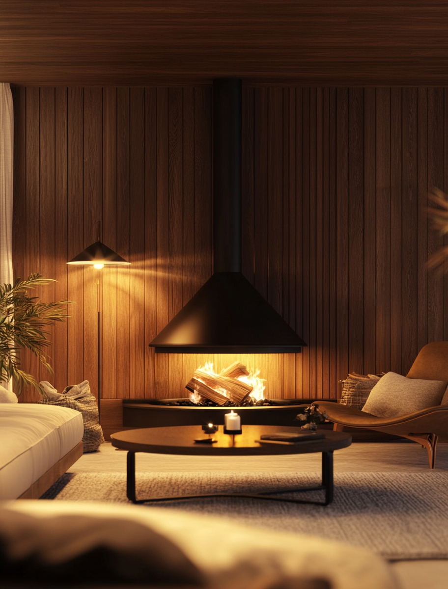    Как выбрать дровяной камин: уют и тепло с каминной облицовкой Choucas от La Romaine для вашего дома или дачи Kamin