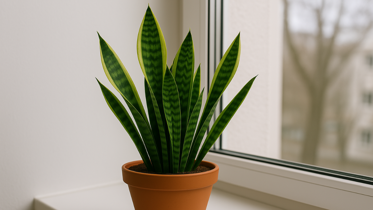 1. Сансевиерия («Тёщин язык») — чемпион по выживанию