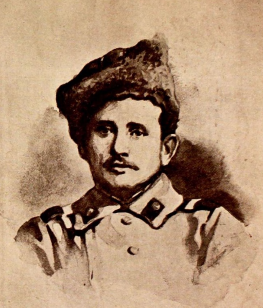 М.Ф. Блинов. Снимок времен 1-й Мировой войны. Фото из книги «Боевой путь Блиновцев», 1930г.