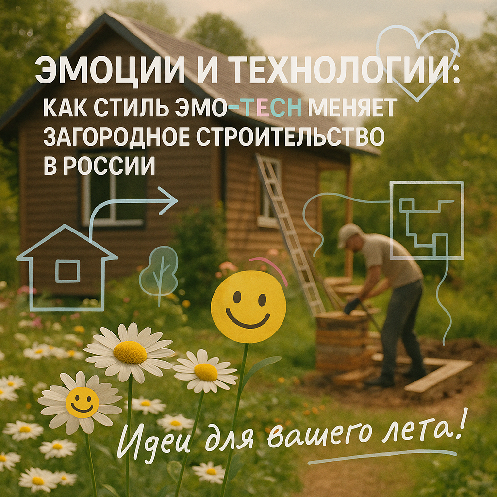    Эмоции и технологии: как стиль emo-tech меняет загородное строительство в России