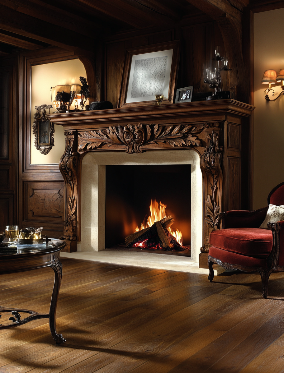    Каминная облицовка Nogent от La Romaine: создайте уют и стиль в вашем доме с идеальным сочетанием материалов и дизайна Kamin