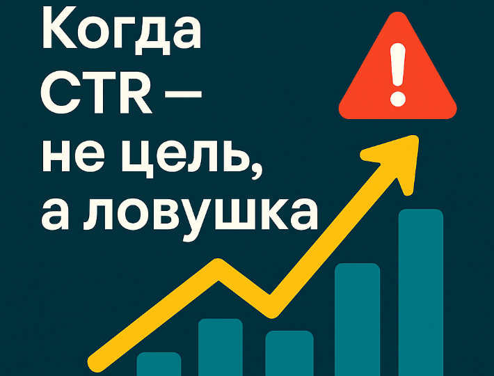 🎯 Когда CTR — не цель, а ловушка: как не угробить трафик хорошими метриками