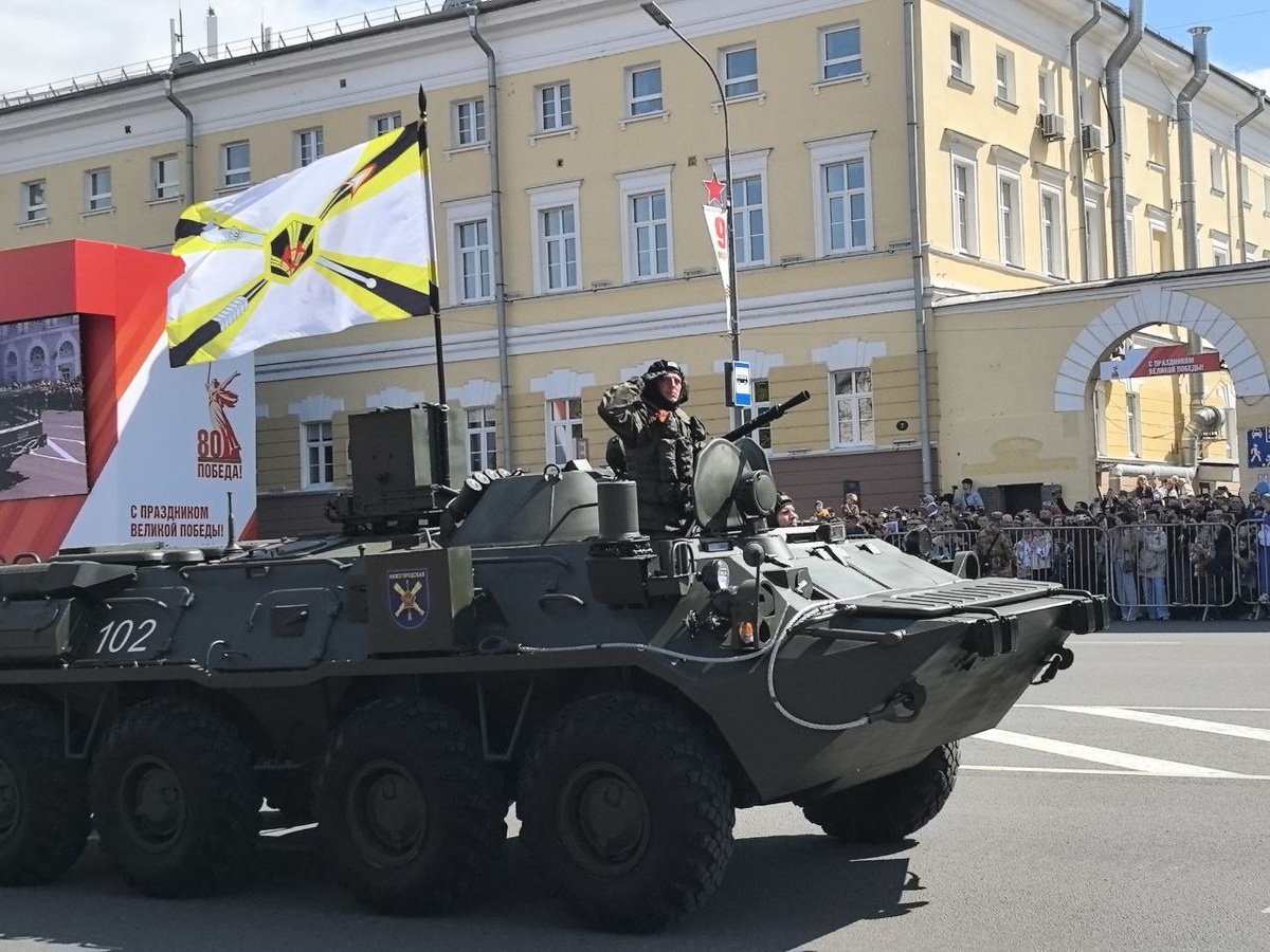 Парад Победы в Нижнем Новгороде.  Фото: ФедералПресс / Ксения Кобалия