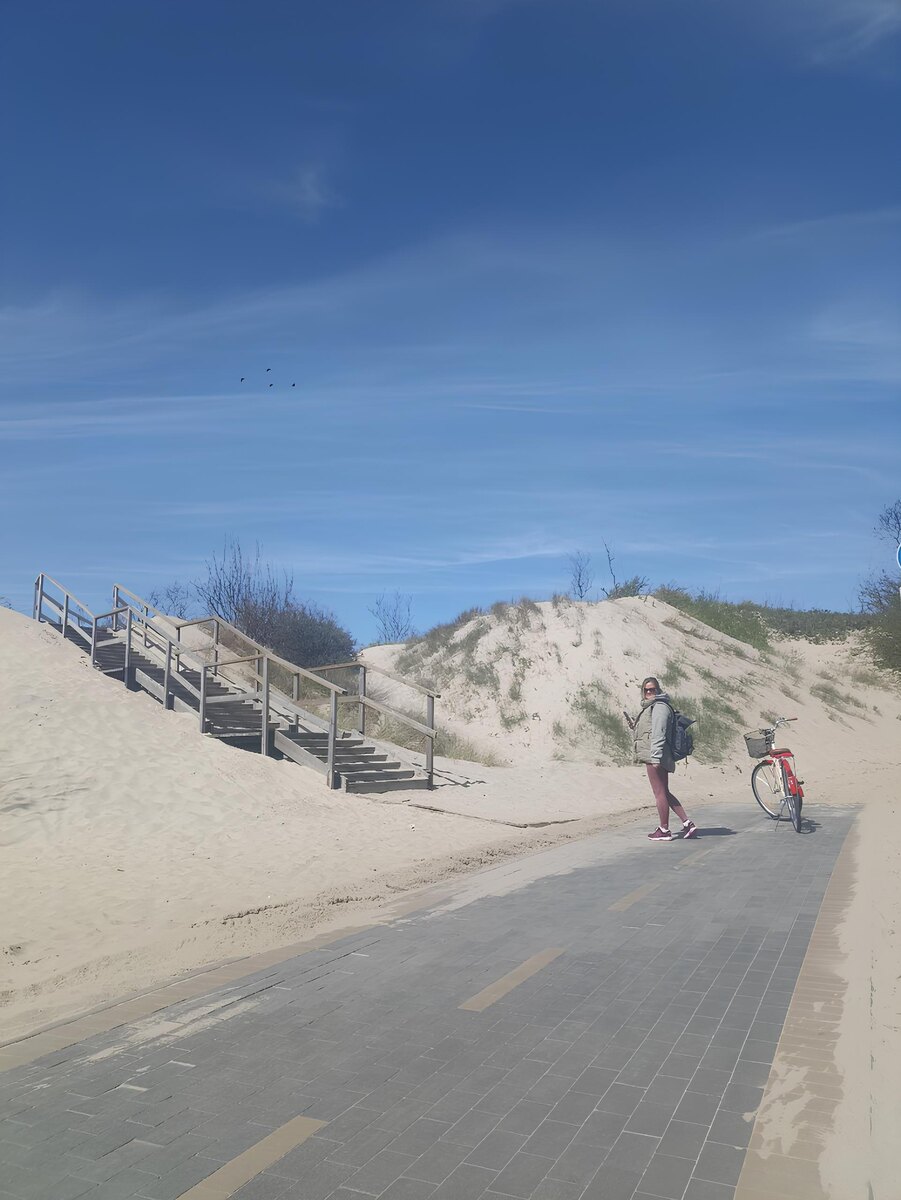 Велодорожка "От косы до косы"по маршруту "Пионерский-Зеленоградск" идёт вдоль моря. Начните свое приключение рано утром из Пионерского. Путь займет около 2 часов с учетом остановок для фото и отдыха. По дороге вы увидите живописные пейзажи побережья, исторические места и уютные кафе для перекуса.