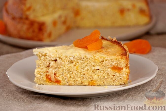 крупа пшённая, творог, курага, яйца, яблоко, масло сливочное, крупа манная, сметана, сахар