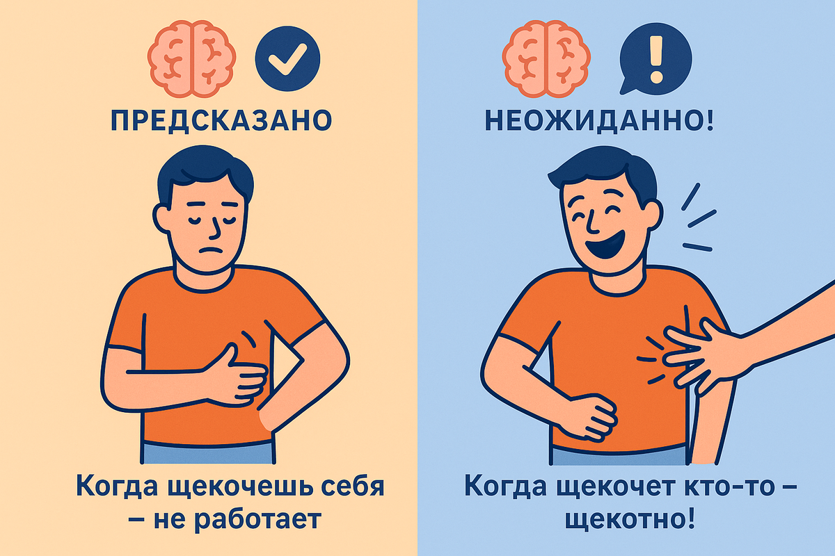 Почему мы не щекочем сами себя?