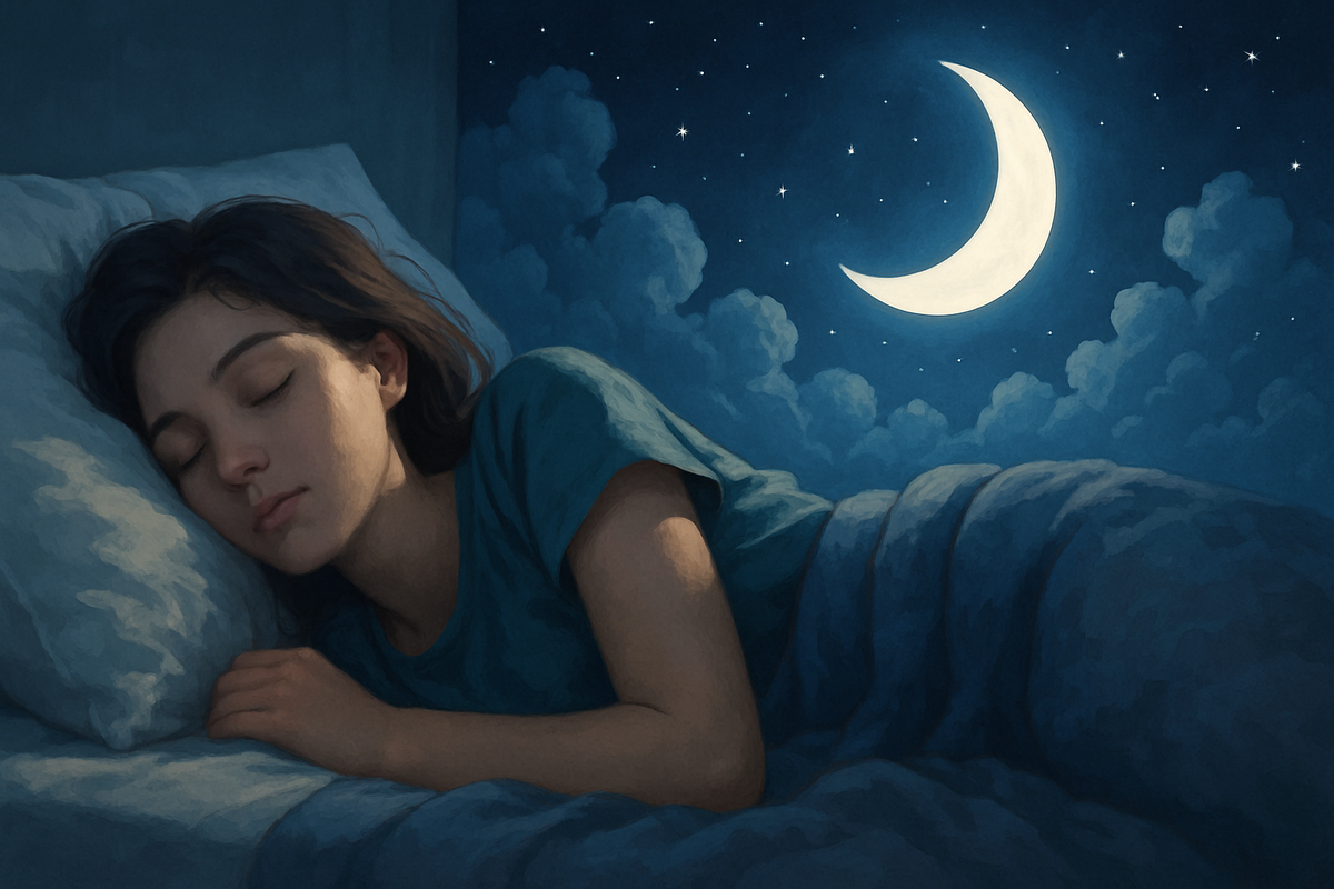 Девушке снится сон