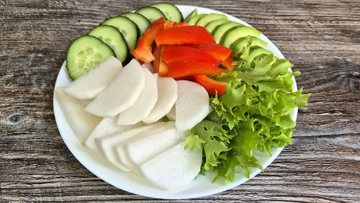 Моя овощная тарелочка