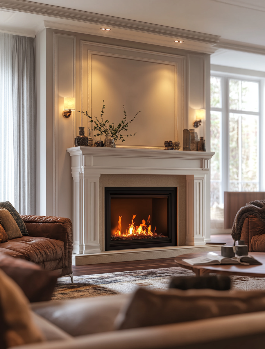    Электрический камин Provence (коньяк) с Chesford: создайте стильный уют и тепло в каждом углу вашего дома Kamin