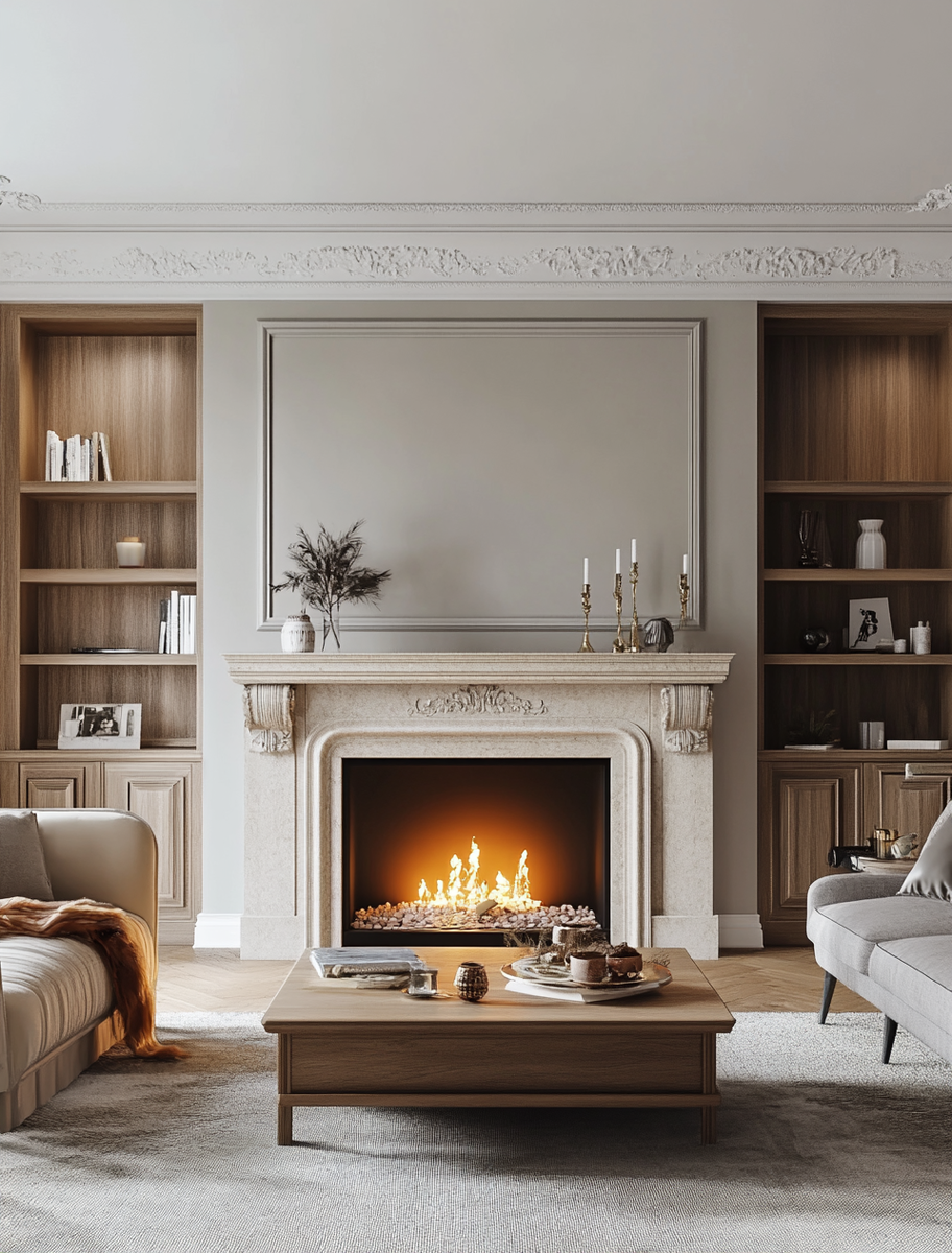    Каминная облицовка Calcutta от La Romaine: как создать уют и стиль в вашем доме Kamin