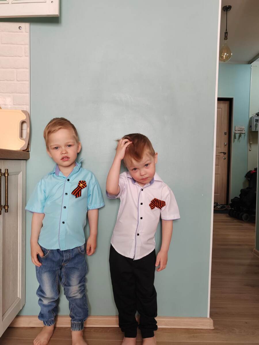 Записывали сегодня с утра поздравление с Днём Победв