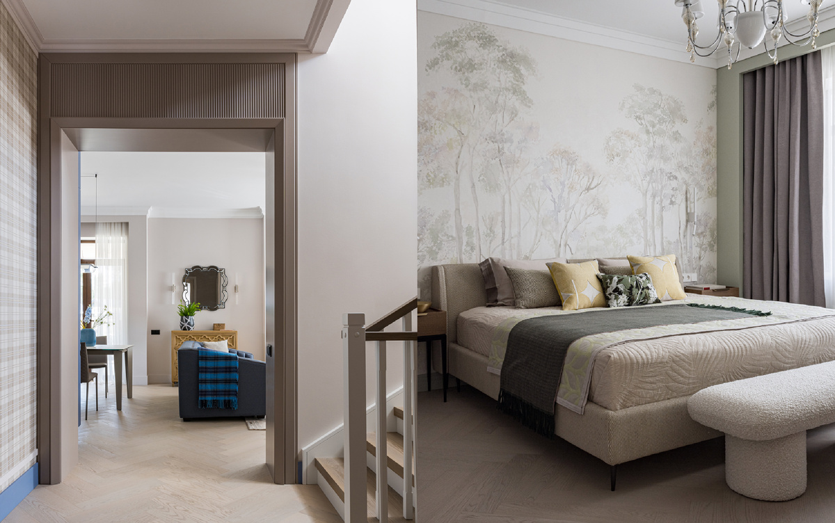 Обои Loymina и Milassa в интерьере загородного дома